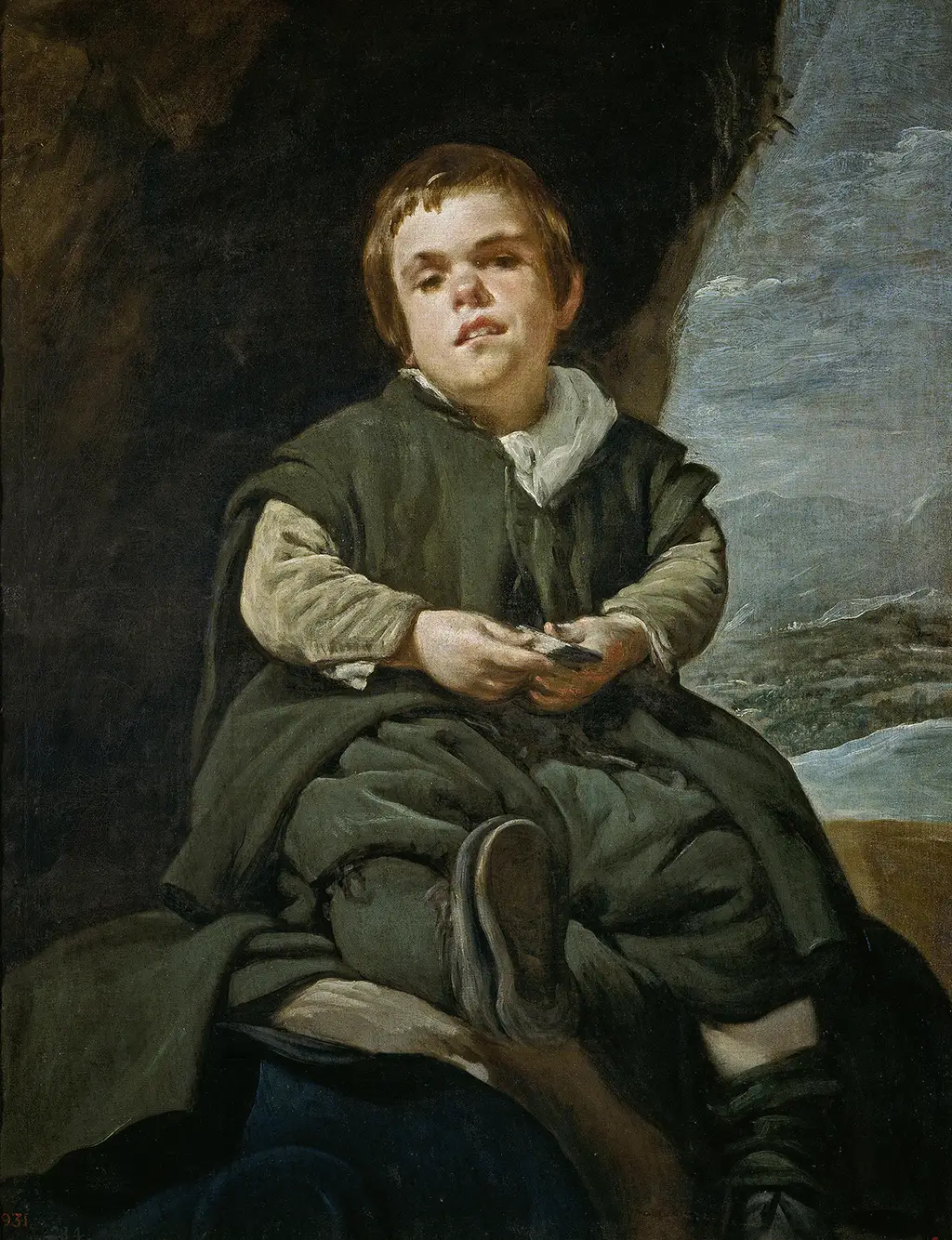 Portrait of Francisco Lezcano (The Boy from Vallecas) in Detail Diego Velazquez